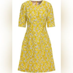 Lela Rose Metallic Brocade Dress, Size 0